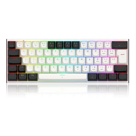 Teclado Redragon FIDD K683WBO RGB-M Black